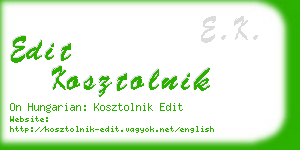 edit kosztolnik business card